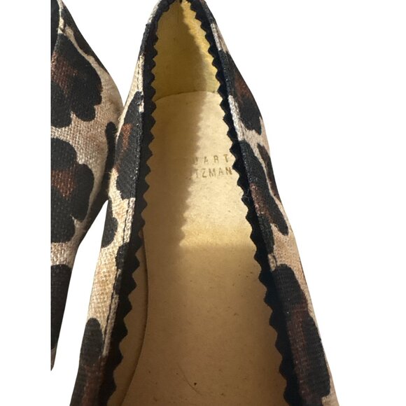 Stuart Weitzman Womens Leopard Print Ballet Flats Size 7.5 NWOB - Picture 3 of 7